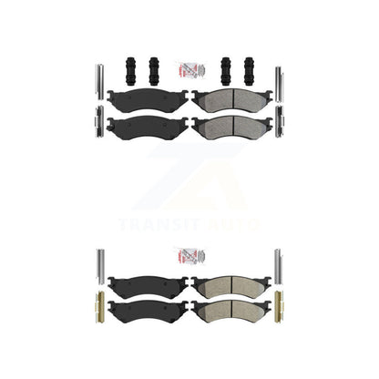 Semi-Metallic Disc Brake Pads Front Rear Kit For Ford F-150 Heritage