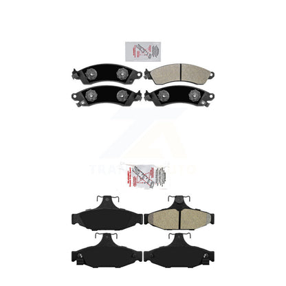 Semi-Metallic Disc Brake Pads Front Rear Kit For Chevrolet Corvette Camaro