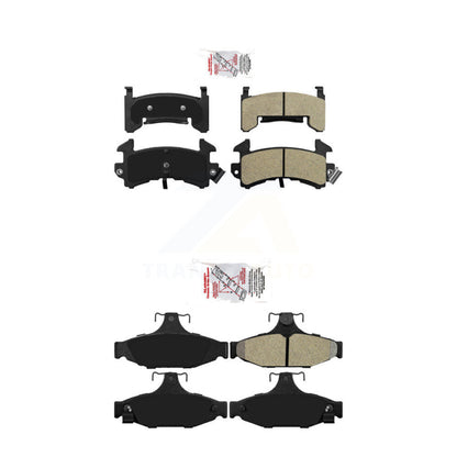 Semi-Metallic Disc Brake Pads Front Rear Kit For Chevrolet Camaro