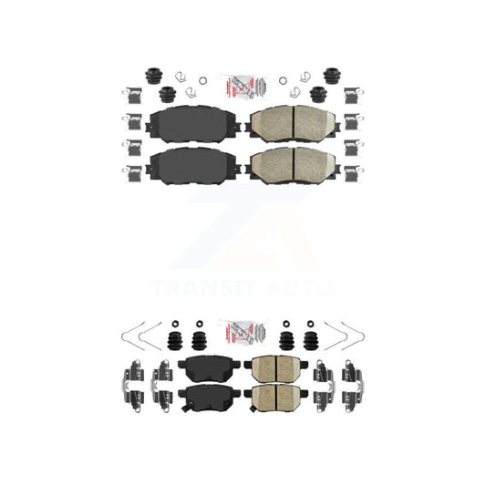 Ceramic Disc Brake Pads Front Rear Kit For Toyota Corolla Matrix Pontiac Vibe xB