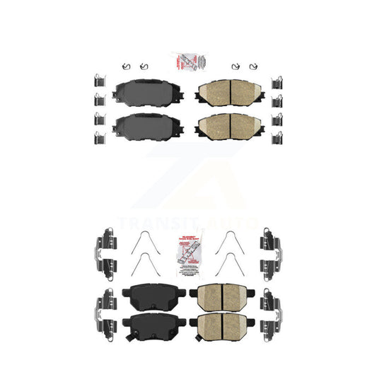 Ceramic Disc Brake Pads Front Rear Kit For Toyota Matrix Pontiac Vibe Scion iM