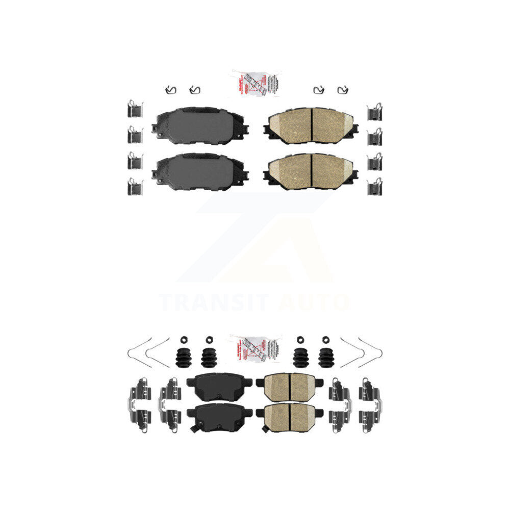 Ceramic Disc Brake Pads Front Rear Kit For Toyota Matrix Pontiac Vibe Scion iM