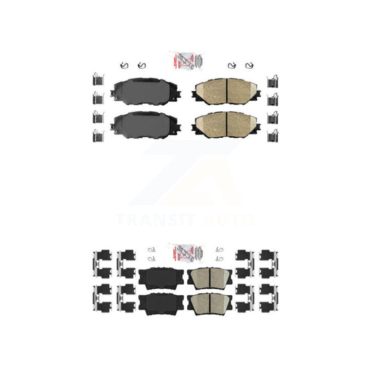 Ceramic Disc Brake Pads Front Rear Kit For Toyota RAV4 Matrix Pontiac Vibe
