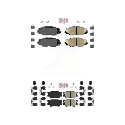 Ceramic Disc Brake Pads Front Rear Kit For Toyota RAV4 Matrix Pontiac Vibe