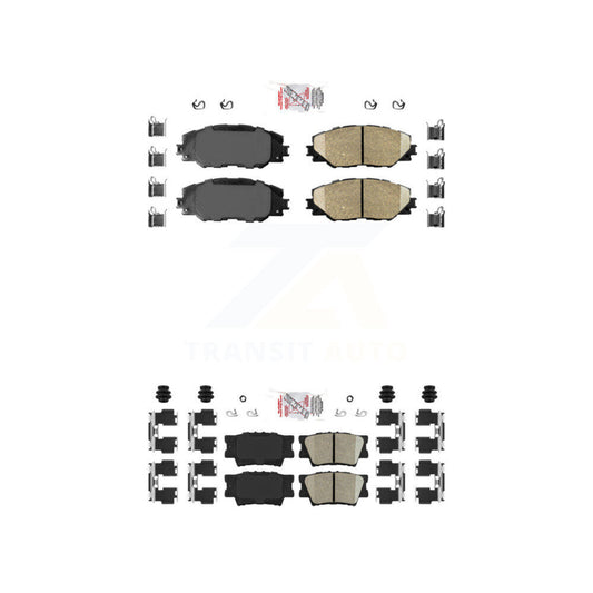 Ceramic Disc Brake Pads Front Rear Kit For Toyota RAV4 Matrix Pontiac Vibe
