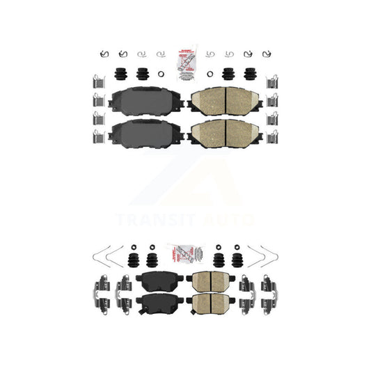 Ceramic Disc Brake Pads Front Rear Kit For Toyota Matrix Pontiac Vibe Scion iM