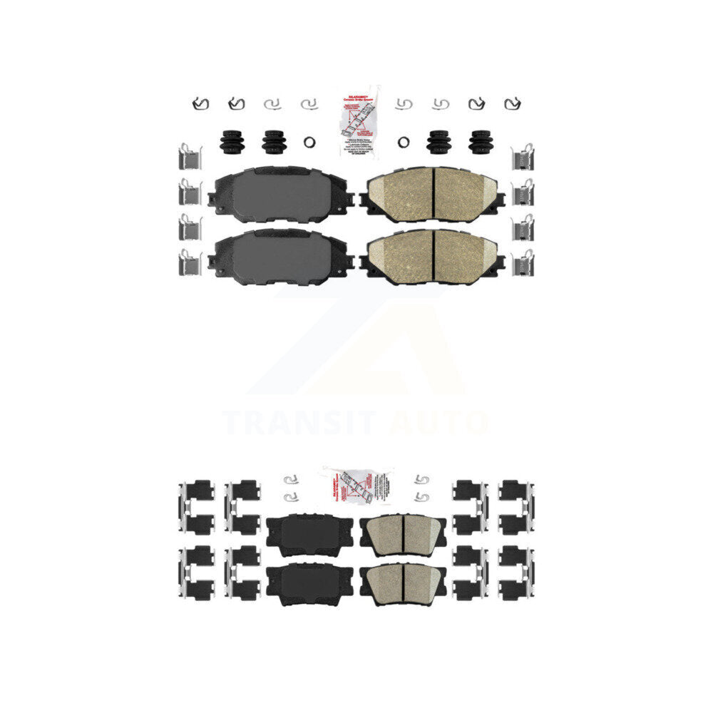 Ceramic Disc Brake Pads Front Rear Kit For Toyota RAV4 Matrix Pontiac Vibe