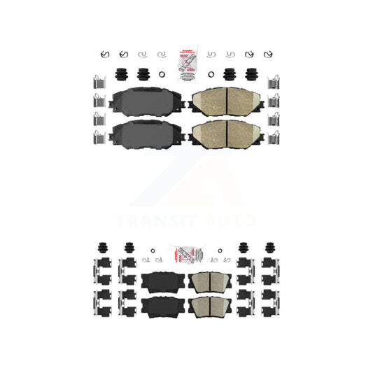 Ceramic Disc Brake Pads Front Rear Kit For Toyota RAV4 Matrix Pontiac Vibe