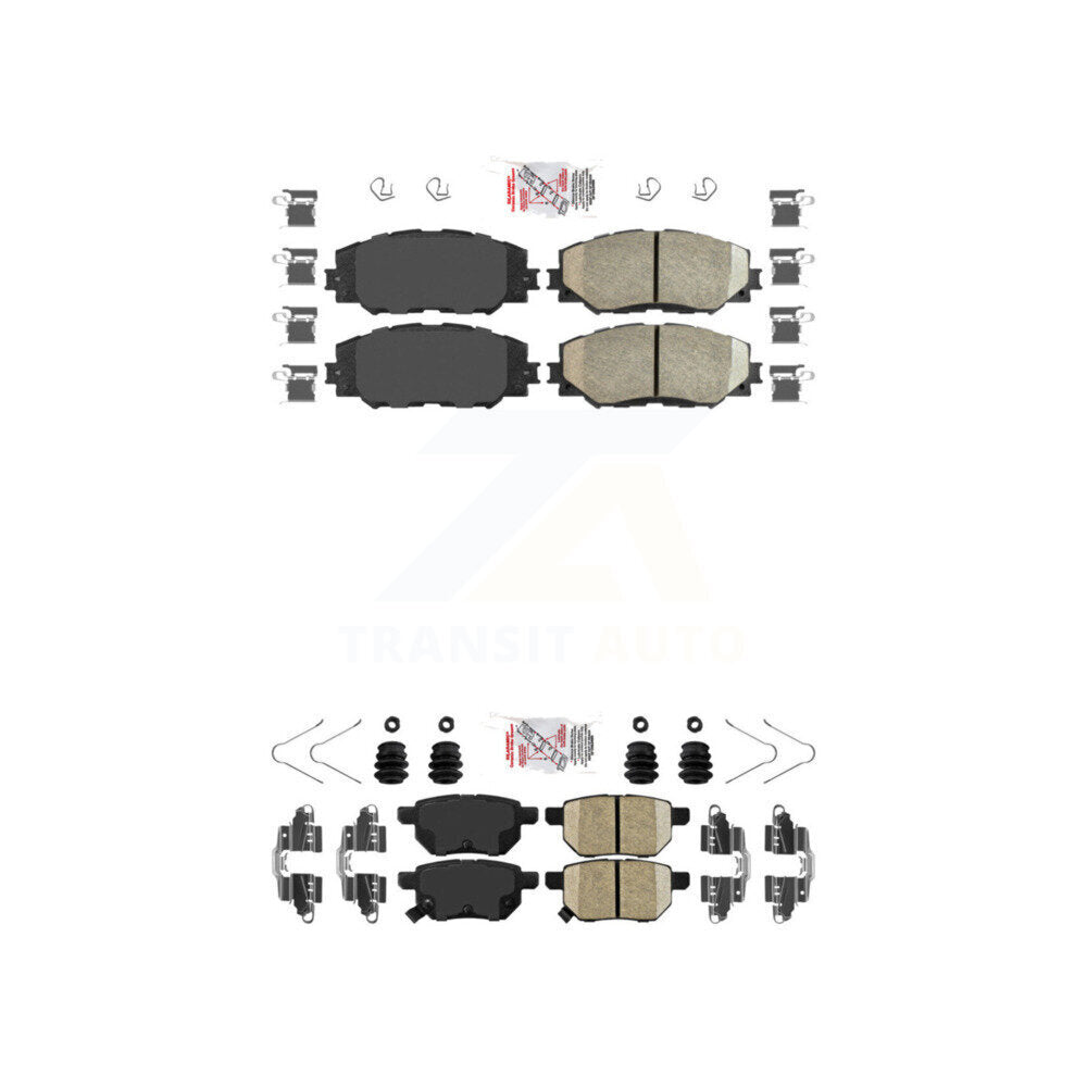 Ceramic Disc Brake Pads Front Rear Kit For Toyota Corolla Matrix Pontiac Vibe xB
