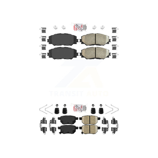 Ceramic Disc Brake Pads Front Rear Kit For Toyota Corolla Matrix Pontiac Vibe xB