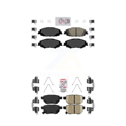 Ceramic Disc Brake Pads Front Rear Kit For Toyota Corolla Prius Prime