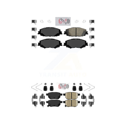 Ceramic Disc Brake Pads Front Rear Kit For Toyota Corolla Prius Prime