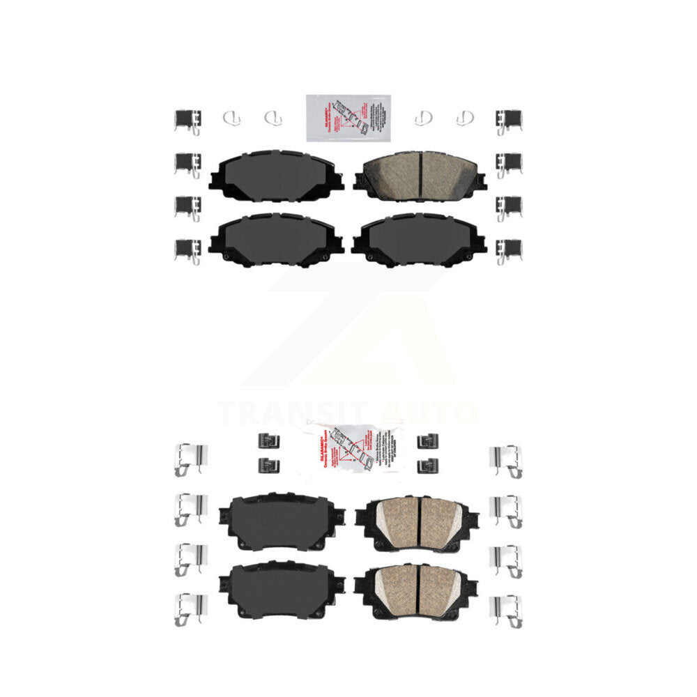 Ceramic Disc Brake Pads Front Rear Kit For Toyota Corolla