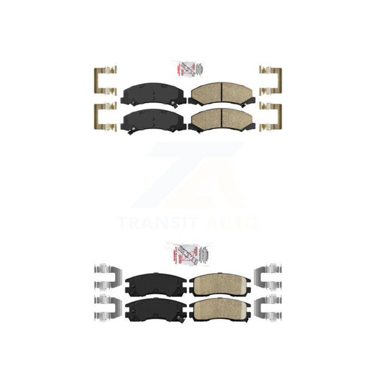 Ceramic Disc Brake Pads Front Rear Kit For Chevrolet Impala Buick LaCrosse Monte