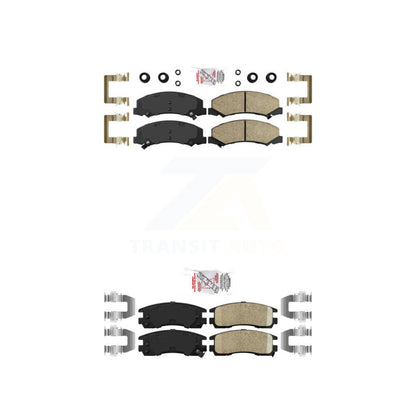 Ceramic Disc Brake Pads Front Rear Kit For Chevrolet Impala Buick LaCrosse Monte