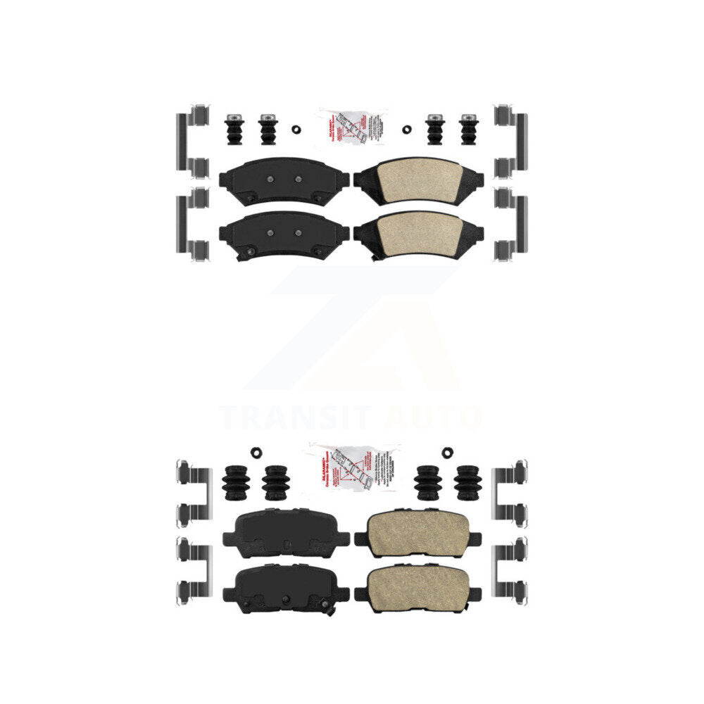 Ceramic Disc Brake Pads Front Rear Kit For Buick LaCrosse Pontiac Grand Prix