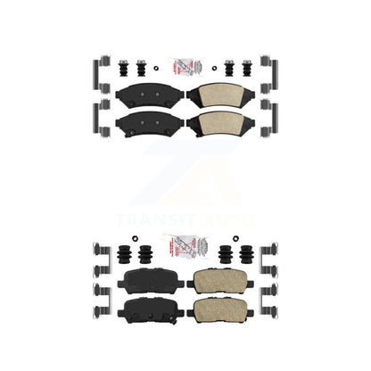 Ceramic Disc Brake Pads Front Rear Kit For Buick LaCrosse Pontiac Grand Prix