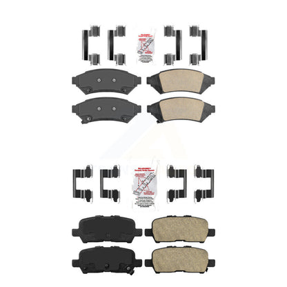 Ceramic Disc Brake Pads Front Rear Kit For Buick LaCrosse Pontiac Grand Prix
