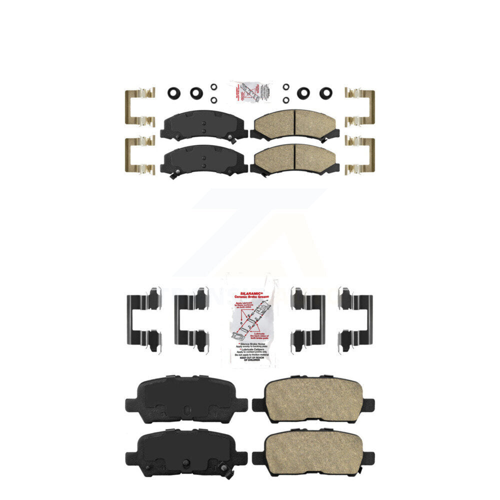 Ceramic Disc Brake Pads Front Rear Kit For Chevrolet Impala Limited