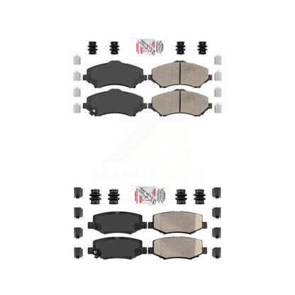 Ceramic Disc Brake Pads Front Rear Kit For Jeep Wrangler Liberty JK Dodge Nitro