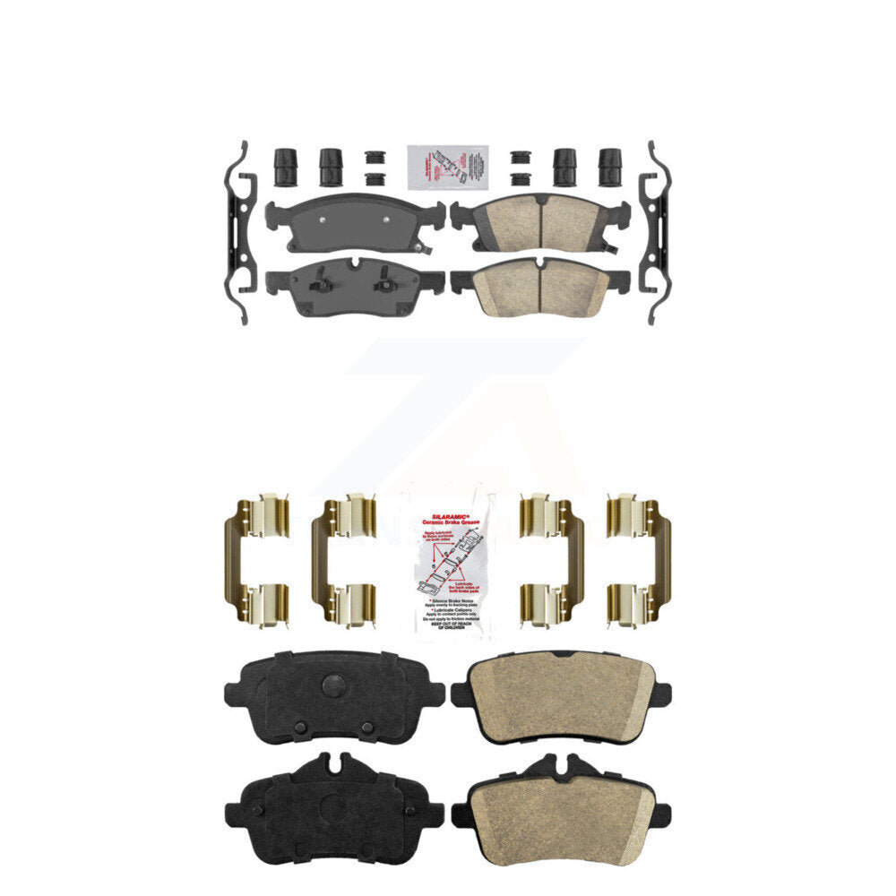 Ceramic Disc Brake Pads Front Rear Kit For Mercedes-Benz ML350 GLE400 GLE350