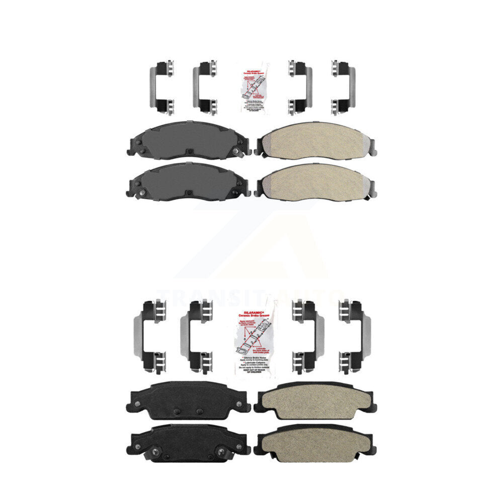 Semi-Metallic Disc Brake Pads Front Rear Kit For Pontiac Grand Prix Cadillac CTS