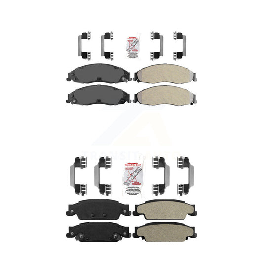 Semi-Metallic Disc Brake Pads Front Rear Kit For Pontiac Grand Prix Cadillac CTS