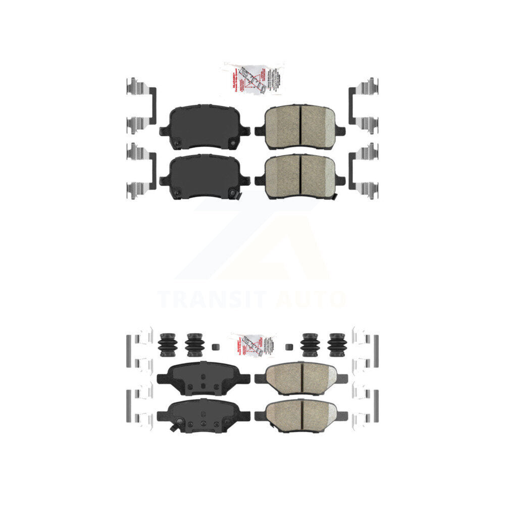 Ceramic Disc Brake Pads Front Rear Kit For Chevrolet Pontiac Cobalt G5 Saturn G6
