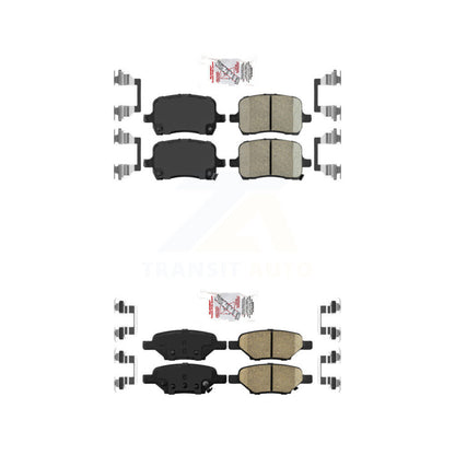 Ceramic Disc Brake Pads Front Rear Kit For Chevrolet Pontiac Cobalt G5 Saturn G6