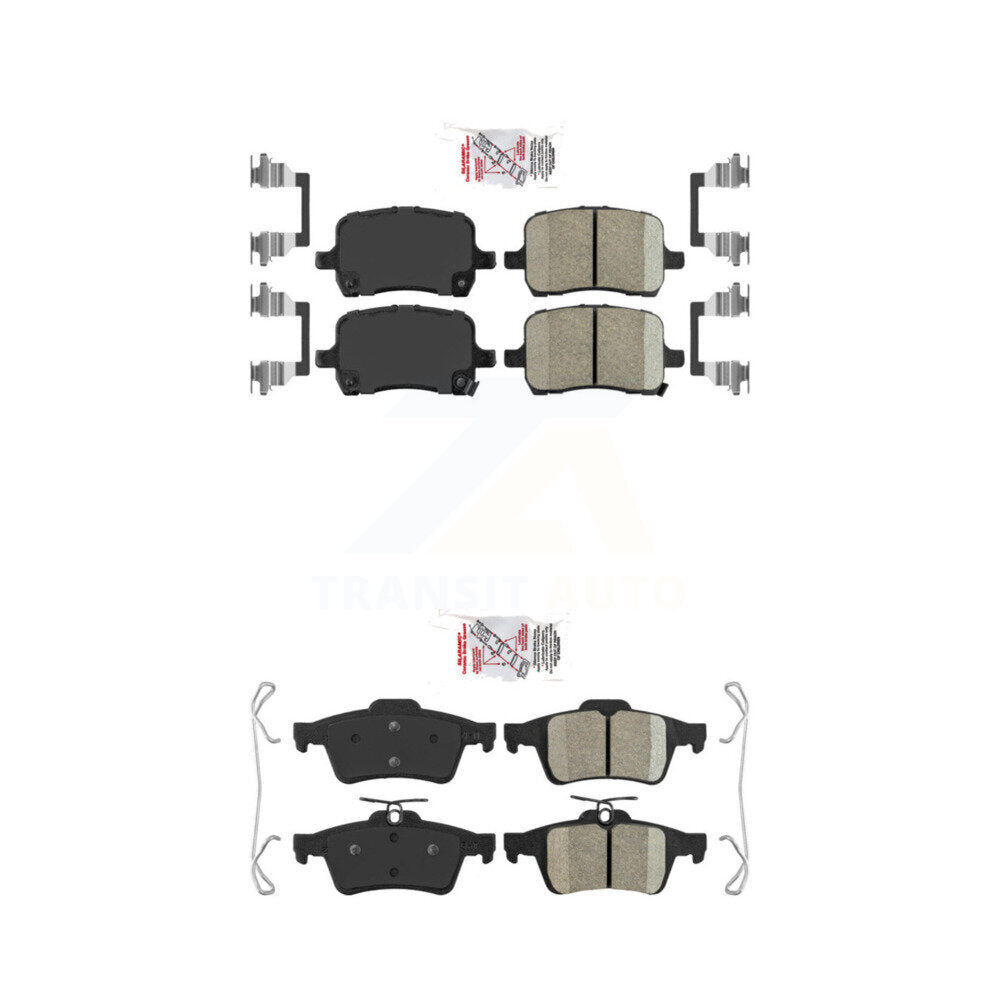 Ceramic Disc Brake Pads Front Rear Kit For Pontiac Solstice Saturn Sky