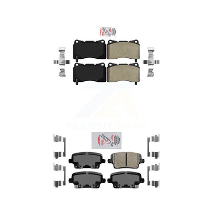 Semi-Metallic Ceramic Disc Brake Pads Front Rear Kit For Buick Regal Sportback