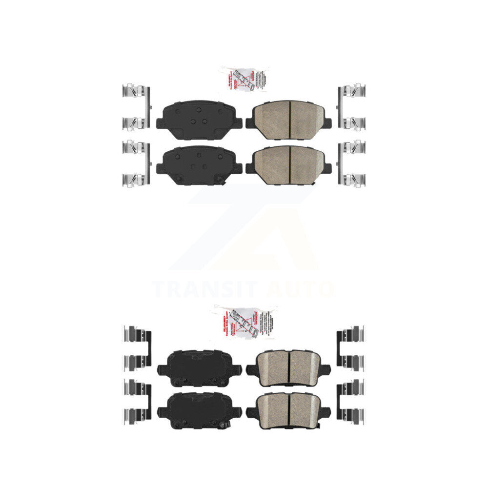 Ceramic Disc Brake Pads Front Rear Kit For Chevrolet Equinox GMC Terrain Buick