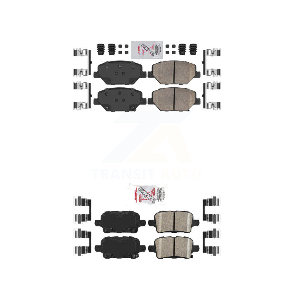 Ceramic Disc Brake Pads Front Rear Kit For Chevrolet Equinox GMC Terrain Buick