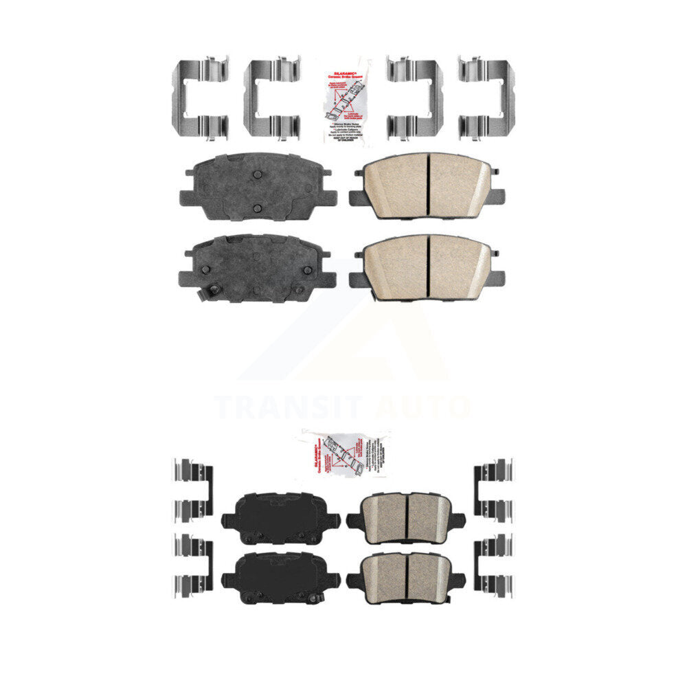 Ceramic Disc Brake Pads Front Rear Kit For Chevrolet Equinox GMC Terrain Malibu