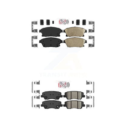 Ceramic Disc Brake Pads Front Rear Kit For Cadillac ATS