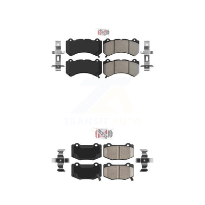 Semi-Metallic Ceramic Disc Brake Pads Front Rear Kit For Chevrolet Corvette ATS