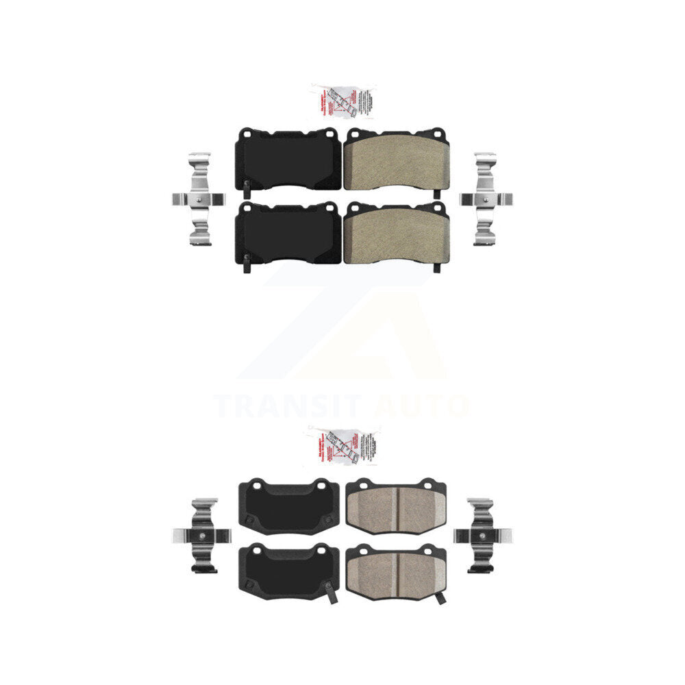 Semi-Metallic Ceramic Disc Brake Pads Front Rear Kit For Chevrolet Corvette