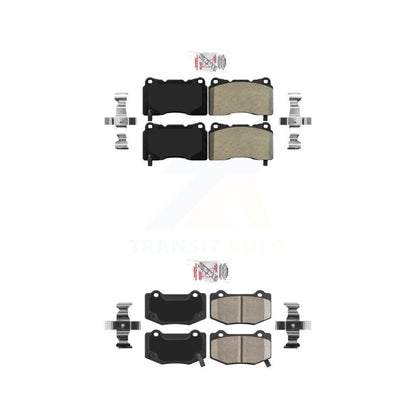 Semi-Metallic Ceramic Disc Brake Pads Front Rear Kit For Chevrolet Corvette