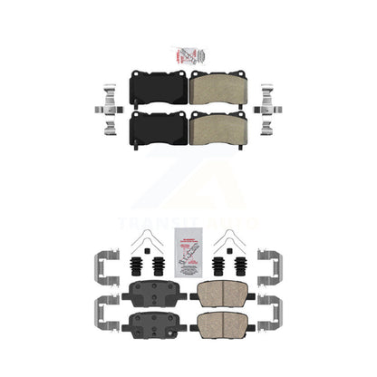 Semi-Metallic Ceramic Disc Brake Pads Front Rear Kit For Chevrolet Camaro CT6