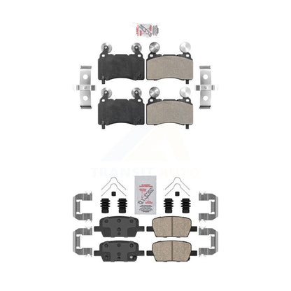 Semi-Metallic Ceramic Disc Brake Pads Front Rear Kit For Cadillac CT6