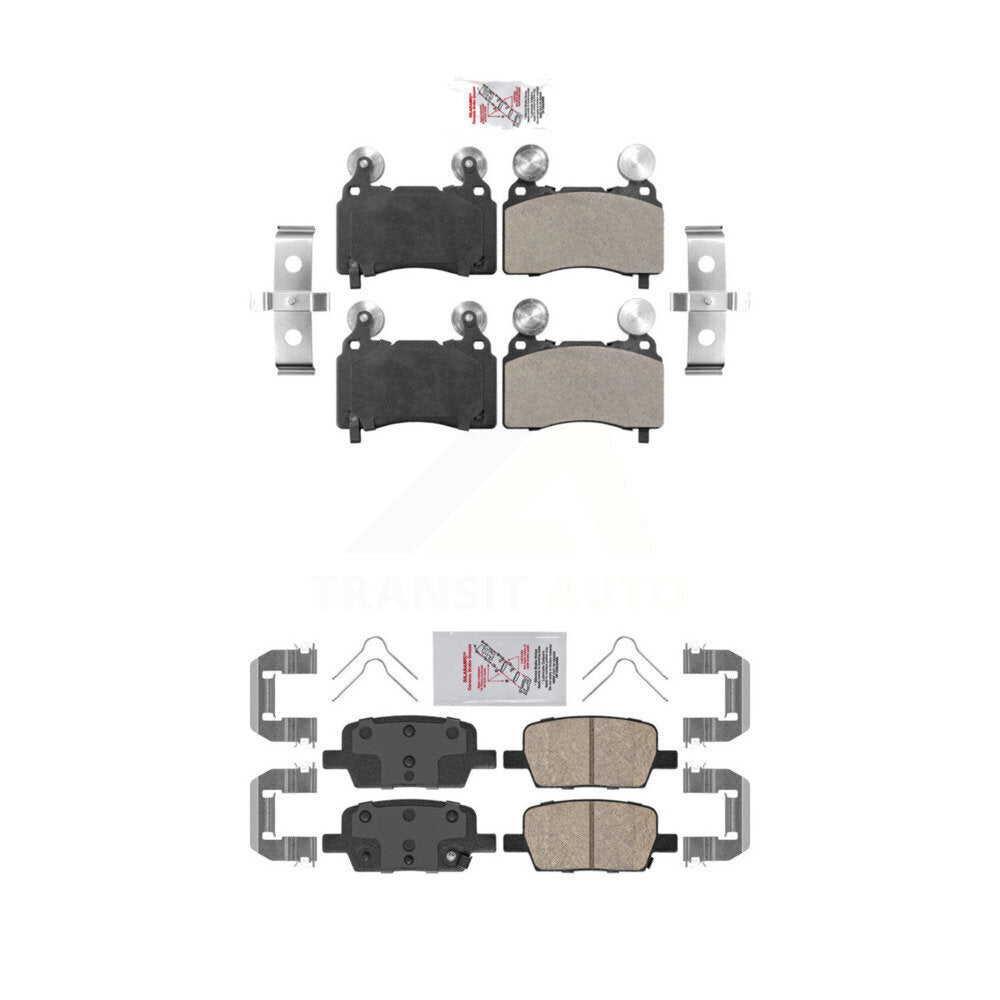 Semi-Metallic Ceramic Disc Brake Pads Front Rear Kit For Cadillac CT6