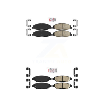 Ceramic Disc Brake Pads Front Rear Kit For Cadillac CTS