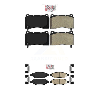 Semi-Metallic Ceramic Disc Brake Pads Front Rear Kit For Cadillac CTS