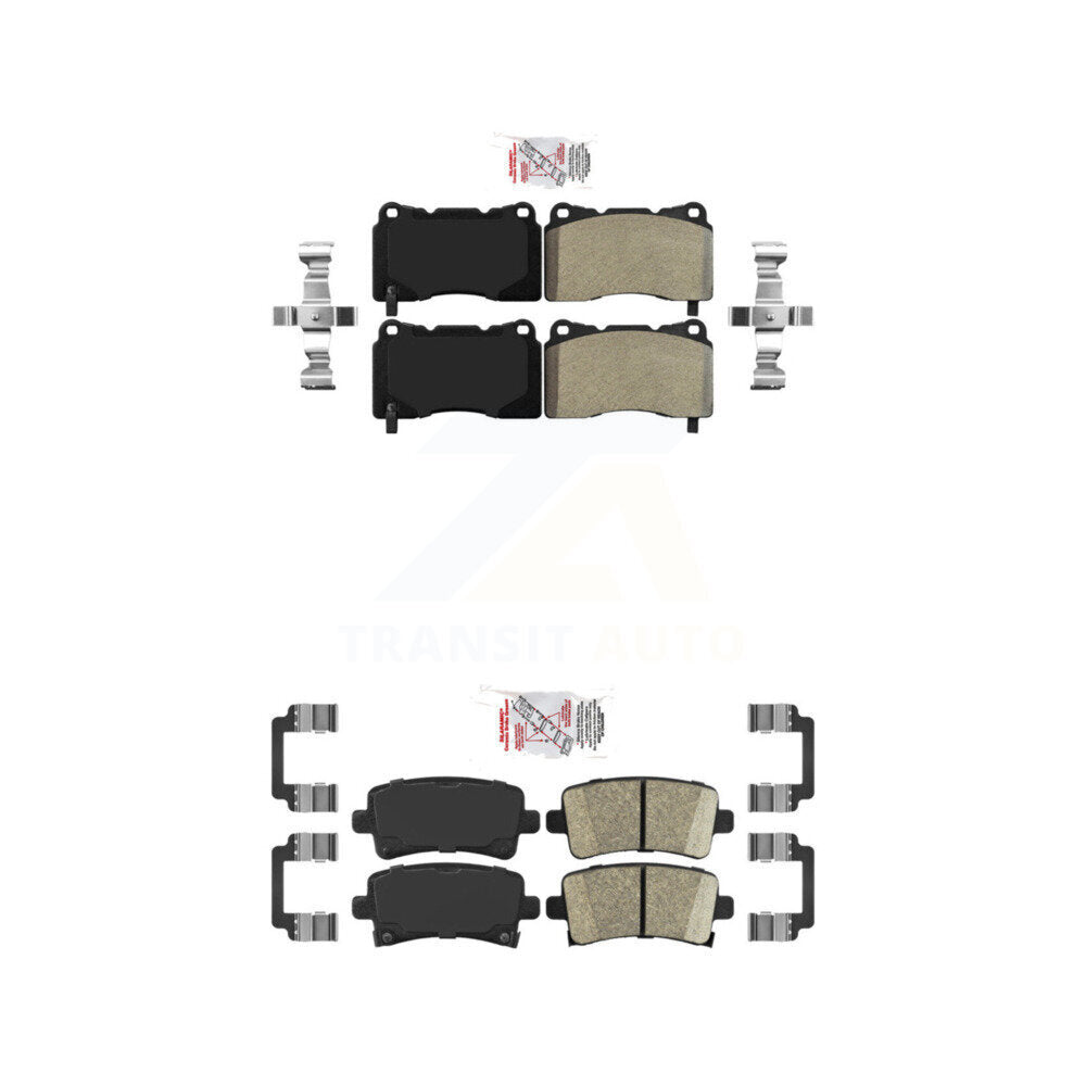 Semi-Metallic Ceramic Disc Brake Pads Front Rear Kit For Buick Regal Cadillac