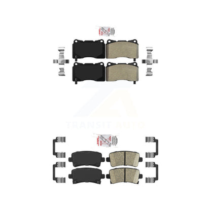Semi-Metallic Ceramic Disc Brake Pads Front Rear Kit For Buick Regal Cadillac