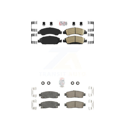 Ceramic Disc Brake Pads Front Rear Kit For Cadillac XTS