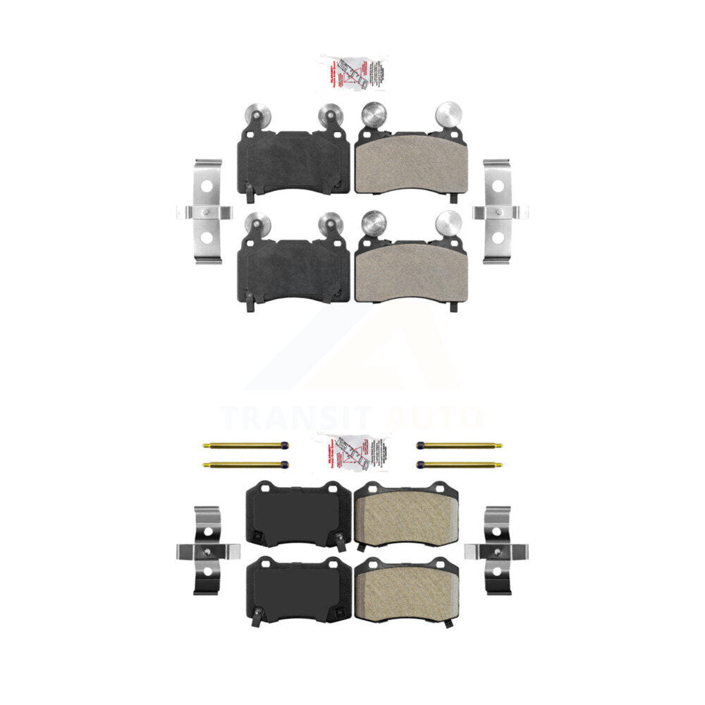 Semi-Metallic Disc Brake Pads Front Rear Kit For Chevrolet Camaro SS