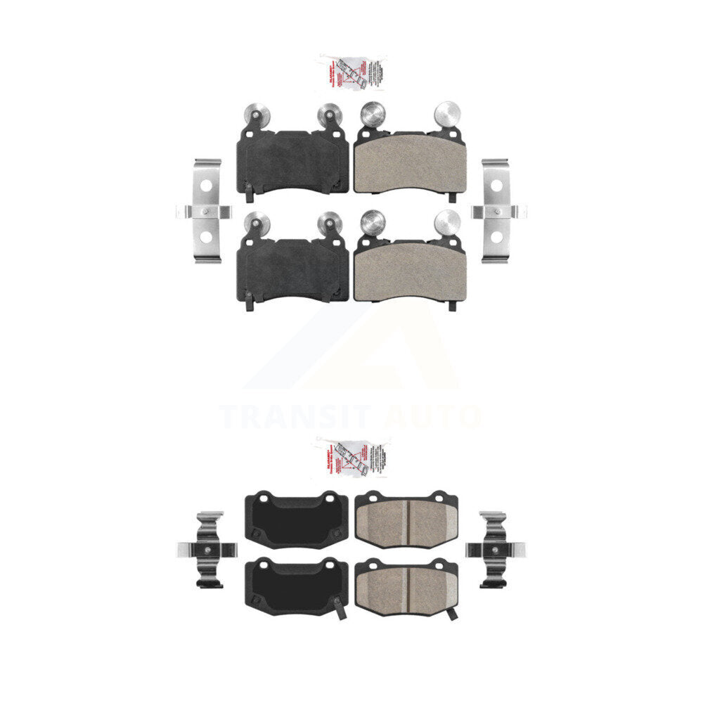 Semi-Metallic Ceramic Disc Brake Pads Front Rear Kit For Chevrolet Corvette