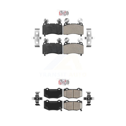 Semi-Metallic Ceramic Disc Brake Pads Front Rear Kit For Chevrolet Corvette