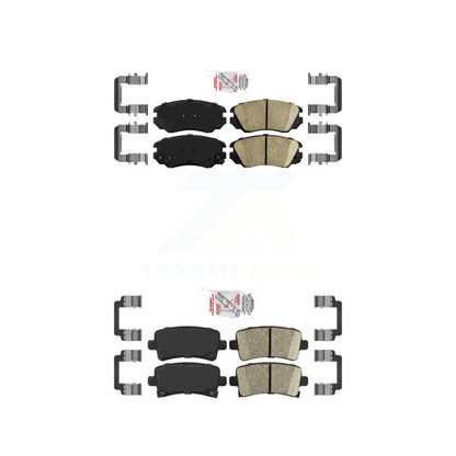 Ceramic Disc Brake Pads Front Rear Kit For Chevrolet Buick Malibu Impala Regal